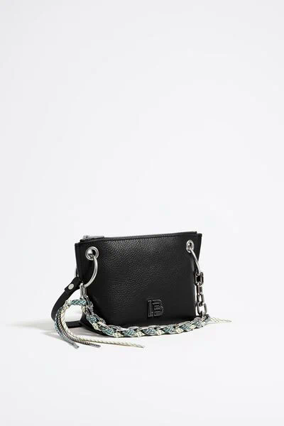 Bolso trapecio S piel negro